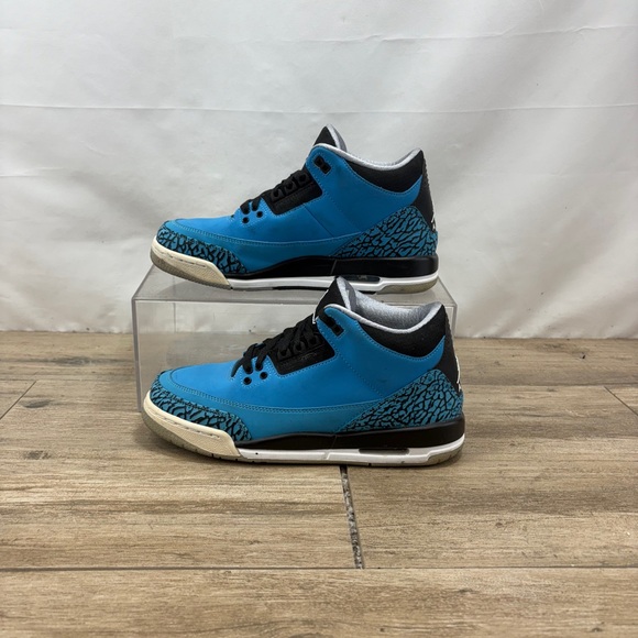 Nike Air Jordan 3 Retro BG “Powder Blue” 2013 398614-406 7 Youth /Women’s 8.5 - Picture 3 of 10